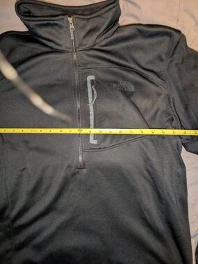 The North Face Black Half-Zip Fleece Pullover with Chest Pocket